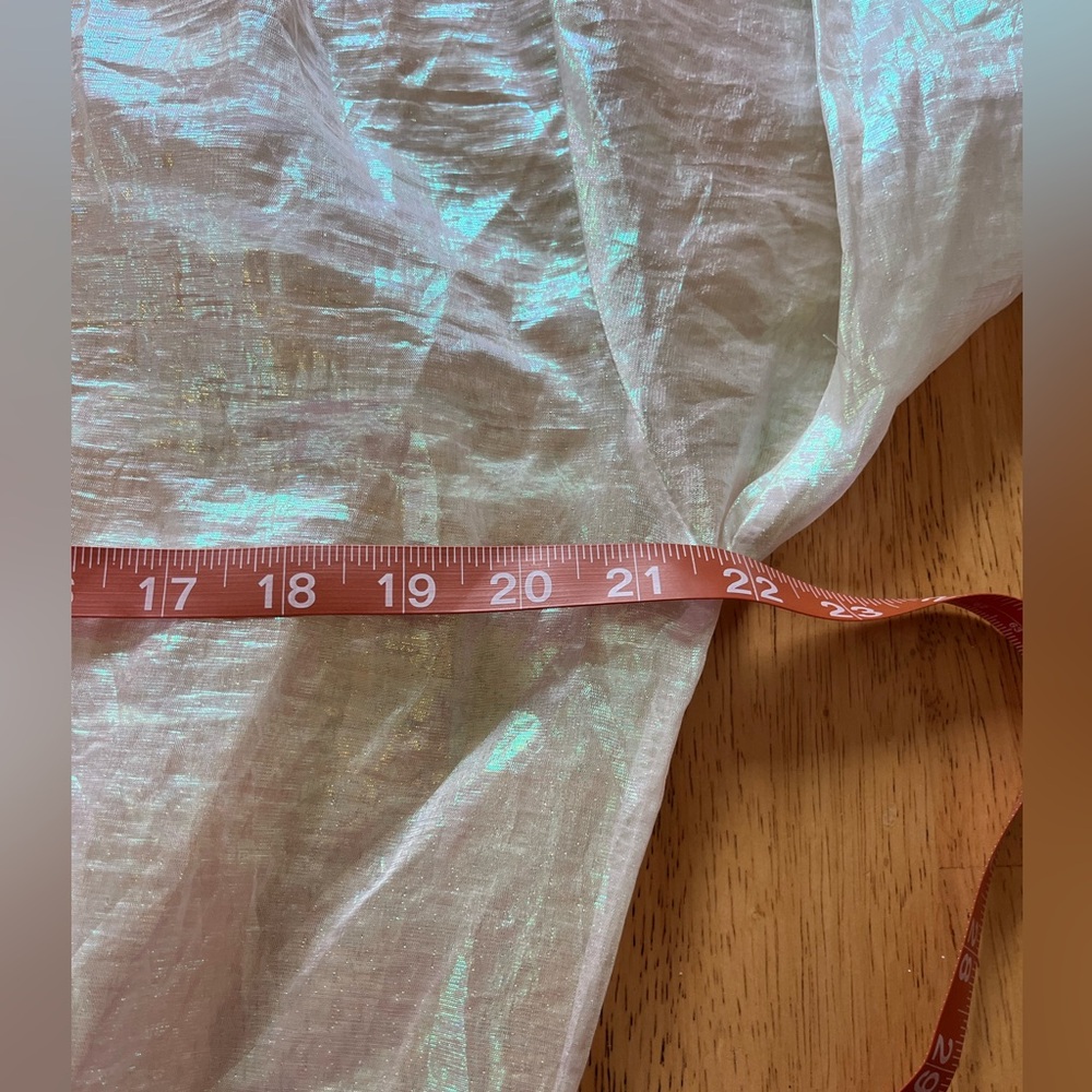 Miss J Kids Bomber Jacket, Iridescent, Rainbow, See-Through Zip Up Medium - Picture 4 of 6